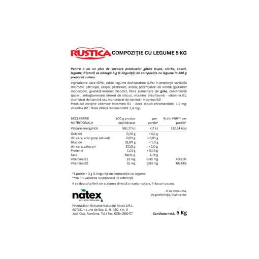 Rustica compoziţie cu legume 5 kg - imagine 3