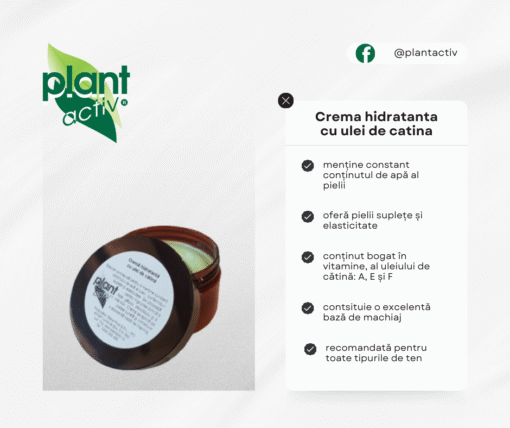 Cremă hidratantă cu ulei de cătină – Plant Activ® – 100 ml - imagine 2